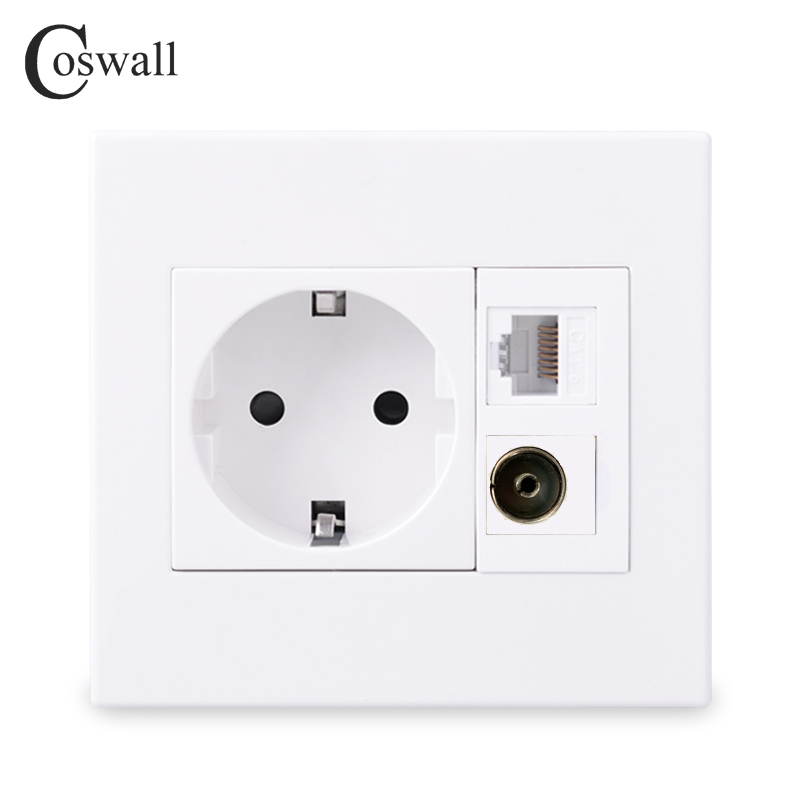 Patch Panel Cat6 - Coswall لوحة الكمبيوتر 16A الاتحاد الأوروبي