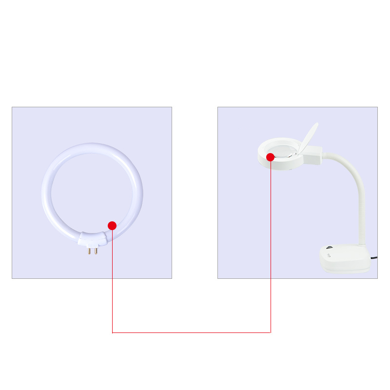 ZHMZH الأبيض مصابيح مكتبية صغي - مراجعة Ring Light Desk Small وسعره
