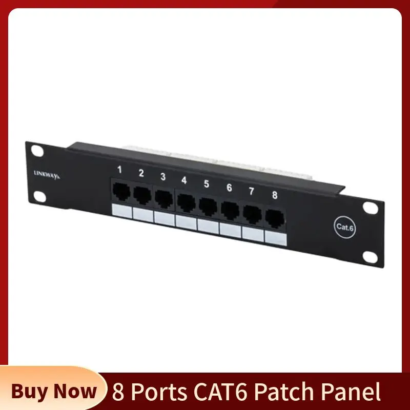 محول شبكة 8 ميناء CAT6 لوحة ال - مراجعة Patch Panel Cat6 وسعره