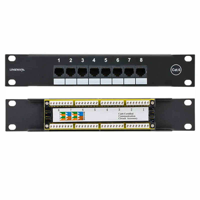 محول شبكة 8 ميناء CAT6 لوحة ال - مراجعة Patch Panel Cat6 وسعره
