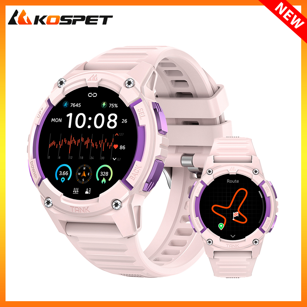 KOSPET TANK S2 GPS الساعات الذ - مراجعة Digital Timer Countdown وسعره