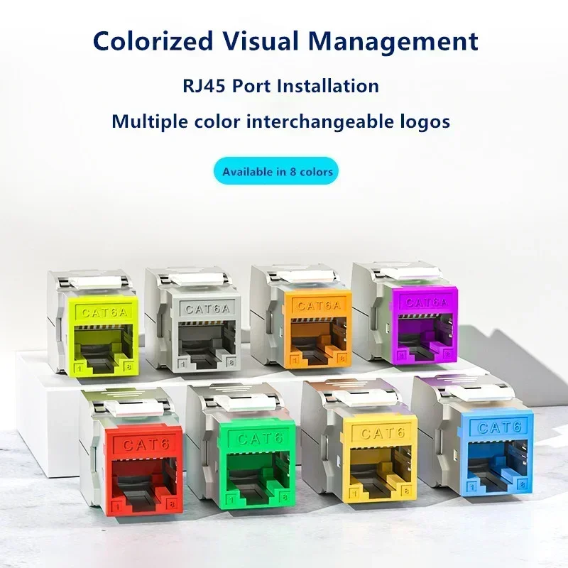 CAT6A Cat6 6 6A RJ45 موصل 6 قط - مراجعة Patch Panel Cat6 وسعره