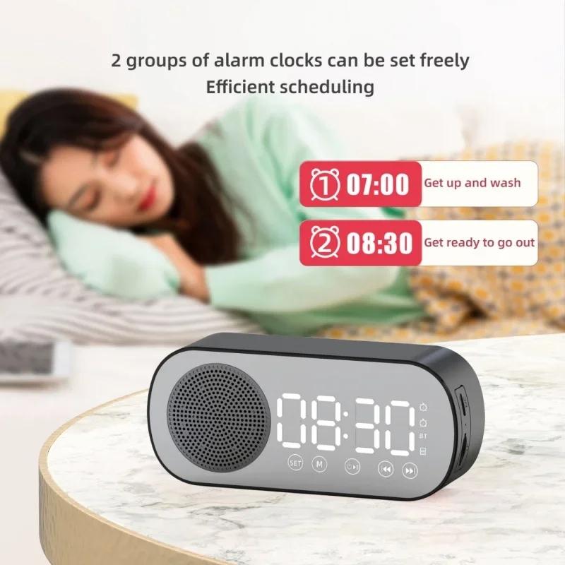 USB المكونات في مرآة منبه رقمي - مراجعة Digital Timer Countdown وسعره