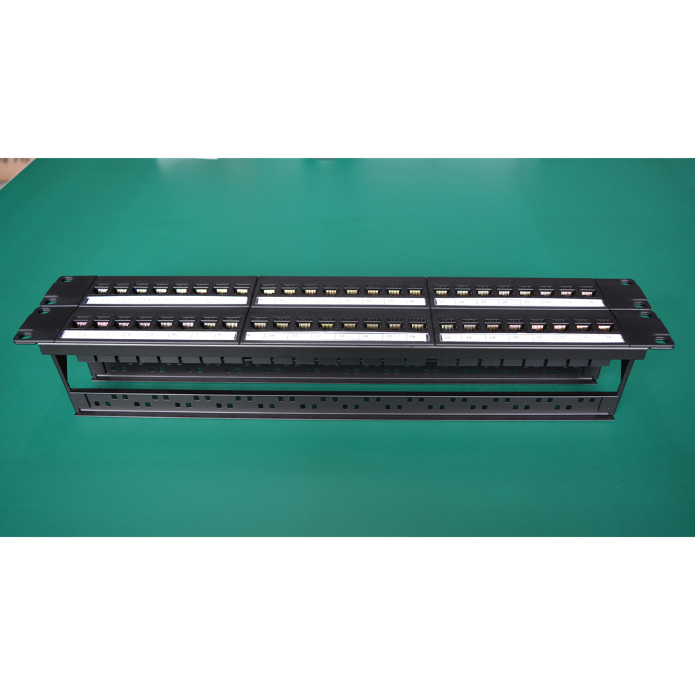 19in 2U خزانة تمرير من خلال 48 - مراجعة Patch Panel Cat6 وسعره
