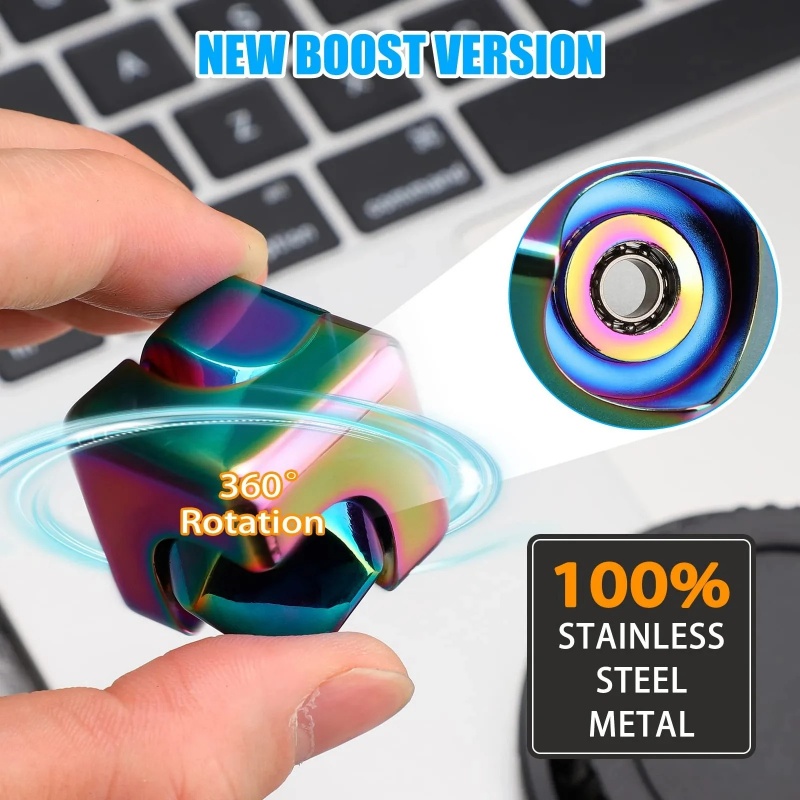 مكعب معدني دوار جيروسكوب ببصمة - مراجعة Cool Office Tech Gadgets وسعره